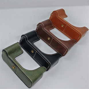 适用富士 XT200相机皮套底座fuji XT200半套保护壳包外壳配件肩带