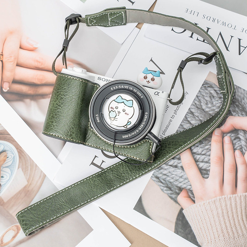 索尼zve10二代保护套a7c2a7m4相机包a7r5a7cr皮套配件