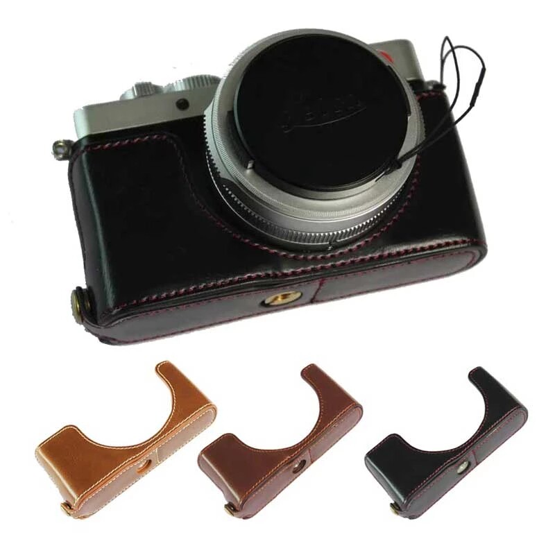 徕卡D-Lux7半边相机底座皮套