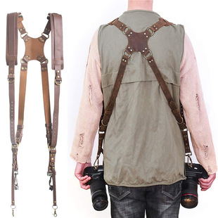 真皮相机肩带数码配件牛皮单双肩背带单反相机通用肩带挂绳DV配件