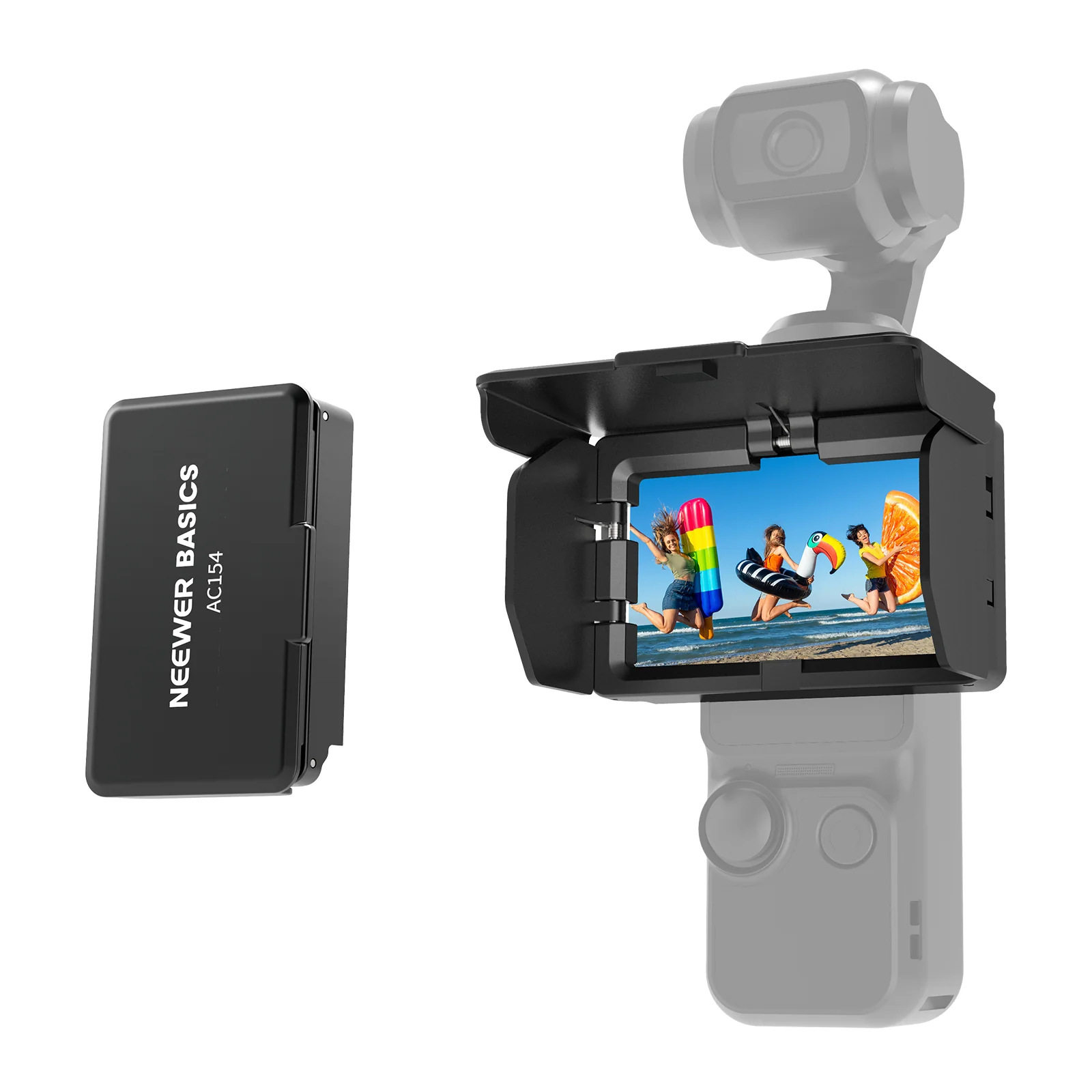 适用DJI 大疆 OSMO Pocket 3云台相机屏幕遮阳罩保护罩一键弹开屏