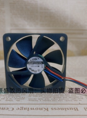 ADDA AD0612HB-G70 12V 0.15A 6010 6CM/厘米 三针cpu双滚珠风扇