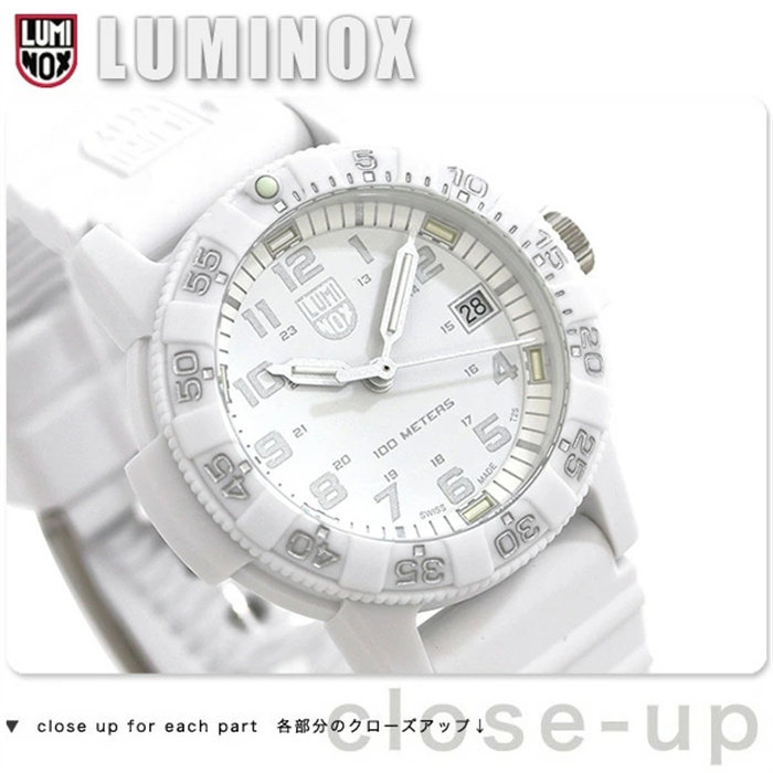 日本代购 luminox雷美诺时 0307.wo 迷你海龟 雪原白 运动手表