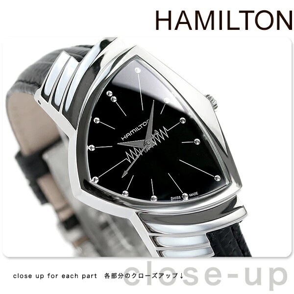 日本代购 hamilton/汉密尔顿 三角表黑衣人 男款商务手表