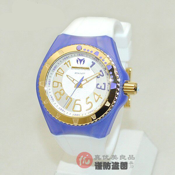 日本代购techno marine情侣男女款复古糖果色表盘橡胶带运动手表