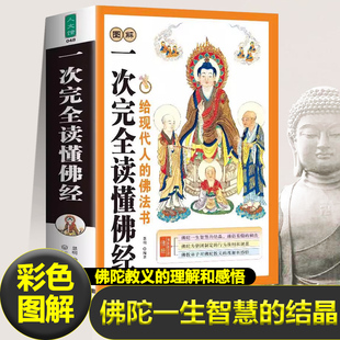 正版图解一次完全读懂佛经 佛学入门书籍 心经金刚经法华经华严经楞严经六祖坛经 佛学经书研究佛法 佛书籍 修身养性书籍