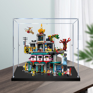 适用乐高80036悟空小侠系列兰灯城亚克力展示盒 防尘盒手办收纳盒