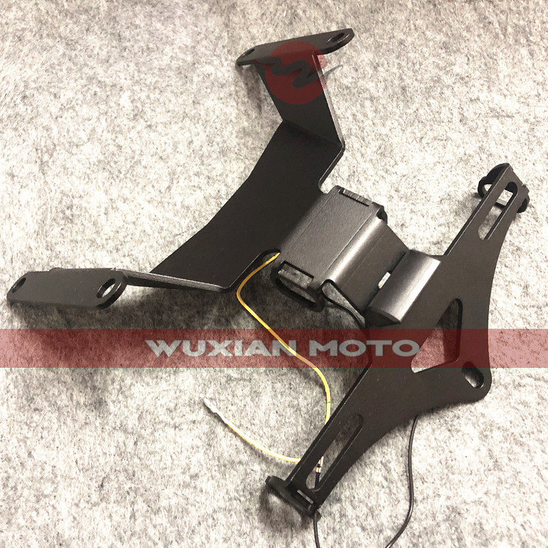 适用于CB650R CBR650R改装摩托车后尾短尾车牌架短牌支架后牌照架