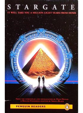 企鹅读者系列原版引进STARGATE科幻冒险绘本书English适合1114岁青少年阅读彩色插图版由DeanDevlin和RolandEmmerich编剧SheilaB