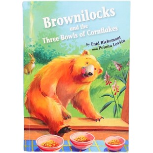 英语原版引进跳房子趣味故事系列Brownilocks绘本布朗尼洛克斯和三碗玉米片由童书作家埃尼德里奇蒙特和插画家波洛娜洛夫辛联手