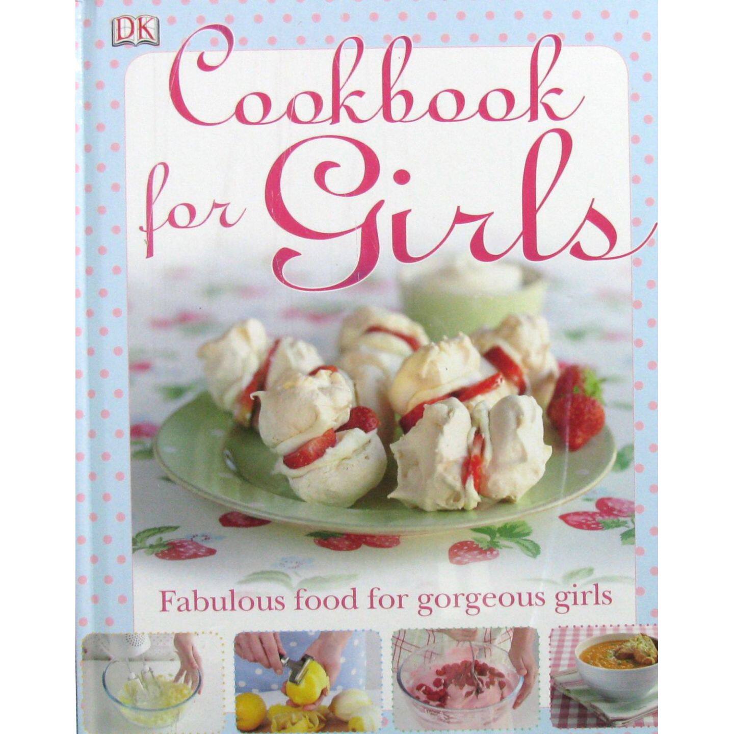 DK原版引进女孩食谱英语Cookbook绘本书亲子共读烹饪启蒙710岁儿童烹饪技巧食材知识餐桌礼仪创意手工精美图片简单步骤