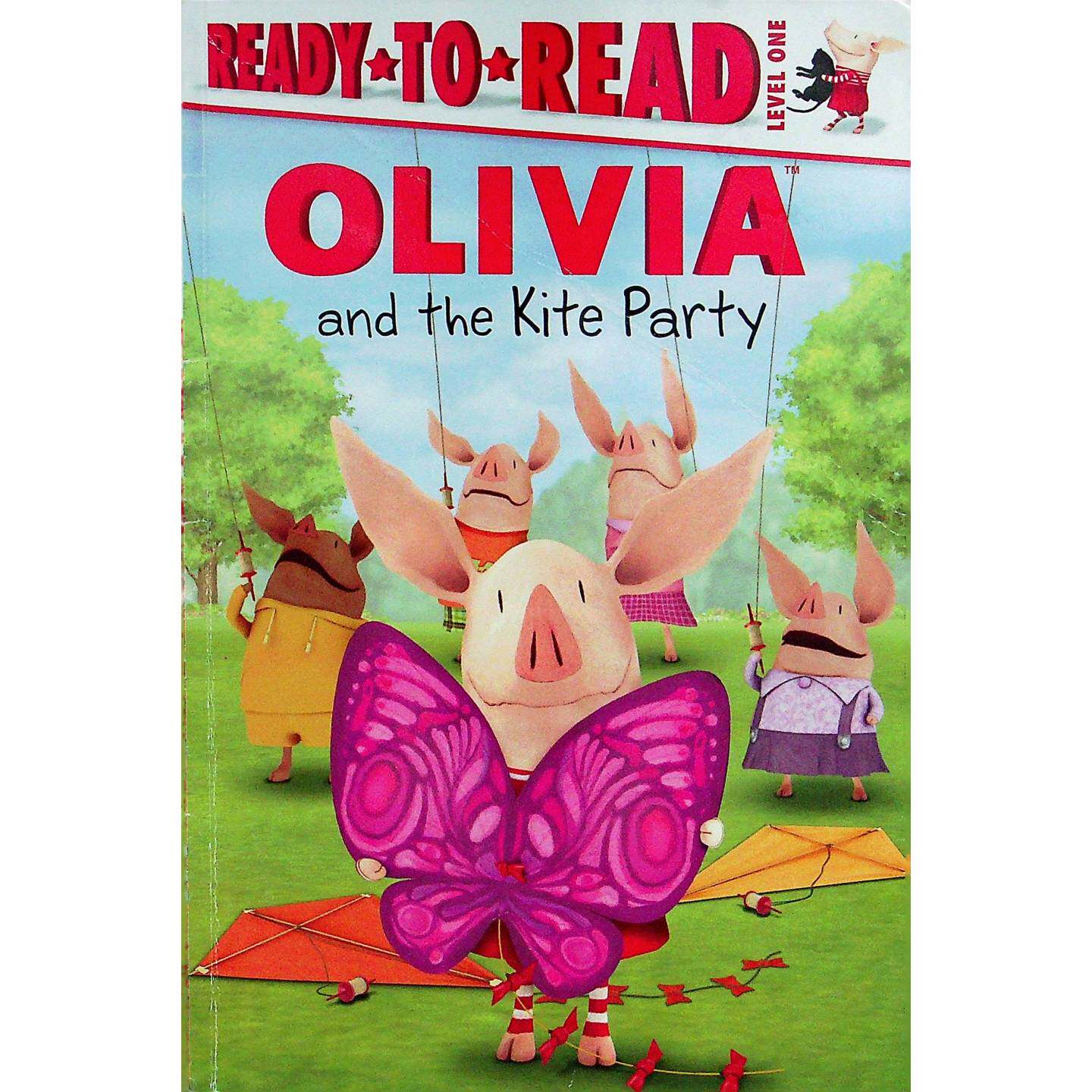 英语原版书奥莉薇和风筝派对ReadytoRead系列亲子共读绘本伊恩福尔克纳创作凯迪克奖得主作品讲述奥莉薇克服困难举办风筝派对的