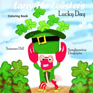 英语原版书拉里龙虾的幸运日Lucky亲子共读涂色绘本海洋生物故事适合710岁儿童阅读讲述圣帕特里克节寻宝冒险培养友谊价值观激发