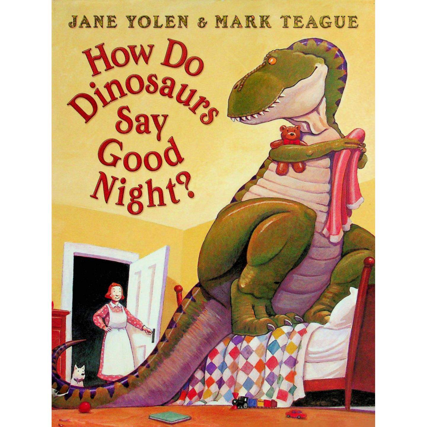 恐龙怎么说晚安原版书英语绘本亲子共读Dinosaurs简约伦和马克提格创作的趣味睡前故事教导孩子良好睡眠习惯适合36岁儿童阅读