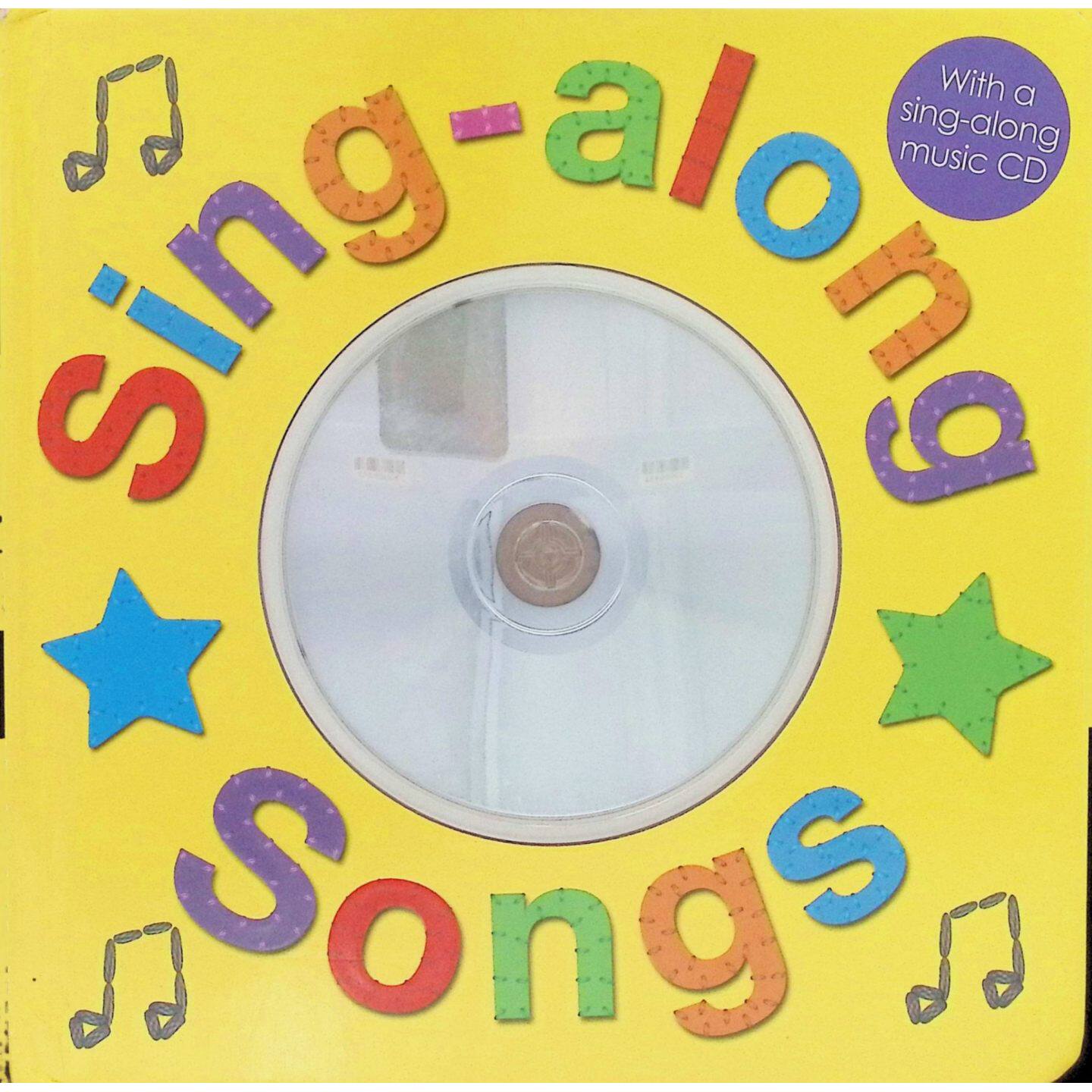 英语原版书SingalongSongs唱儿歌绘本书亲子共读触感书附带音乐CD适合1岁以上儿童13首经典儿歌培养语言能力