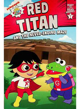 英语原版引进红色泰坦和永无止境的迷宫绘本ReadytoRead系列儿童适读36岁冒险幽默漫画故事书适合刚开始独立阅读的小读者学习简