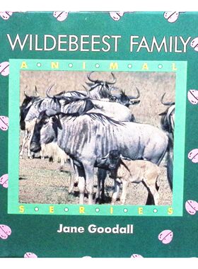 动物系列原版书英语绘本科普角马家族Wildebeest亲子共读由著名动物学家珍古道尔博士撰写精选真实照片展现非洲草原角马生活适合