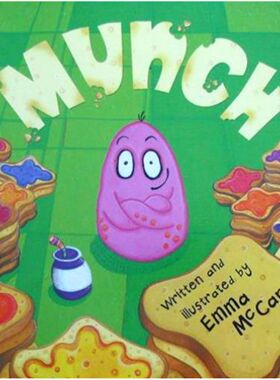 英语原版书Munch绘本艾玛麦肯作品适合36岁儿童亲子共读的趣味怪兽故事书通过简单情节和生动插图培养孩子想象力与幽默感