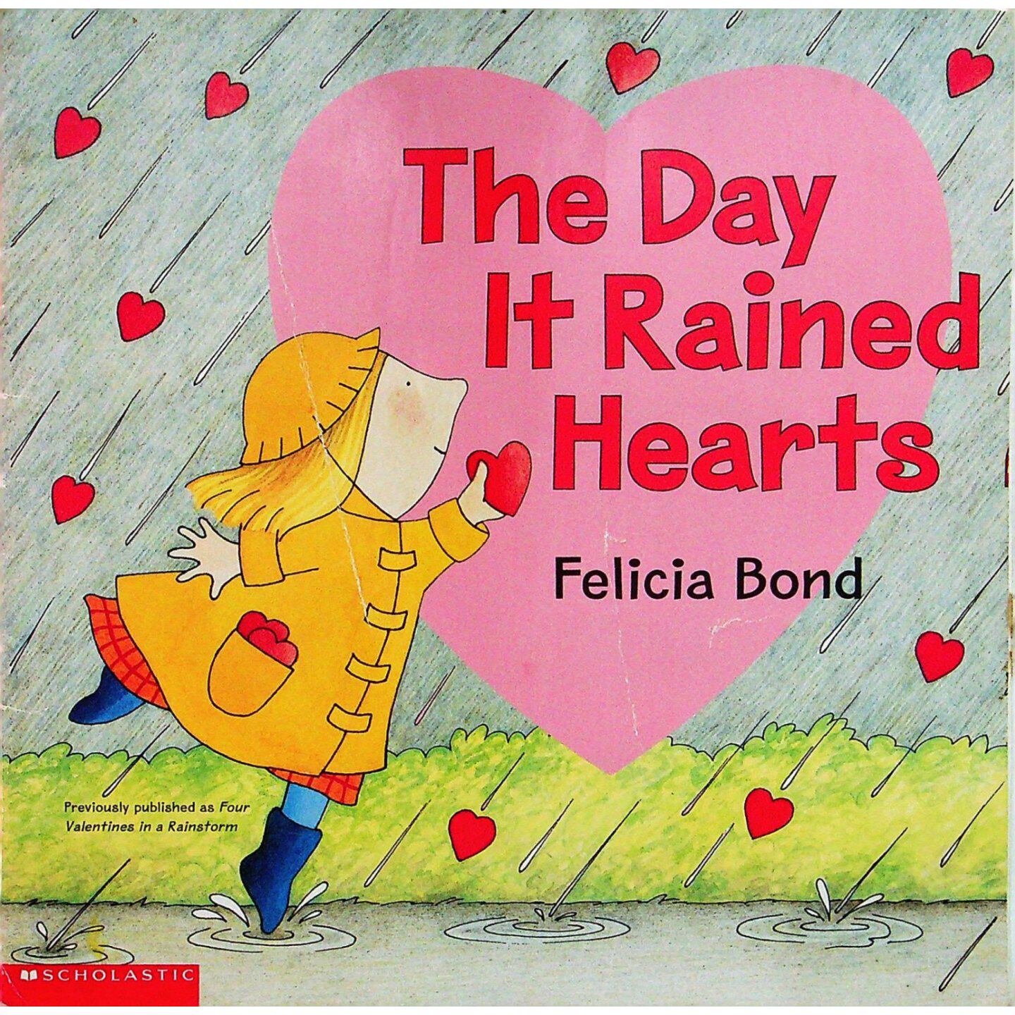 英语原版书TheDayItRainedHearts心雨绘本亲子共读温暖故事爱与分享菲丽西亚邦德创作适合36岁儿童情人节礼物