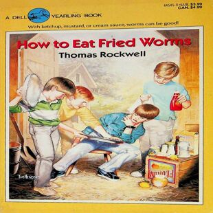 英语原版书青年图书系列HowtoEatFriedWorms如何吃油炸虫子托马斯洛克威尔著艾米莉麦卡利绘幽默儿童小说适读710岁讲述比利挑战