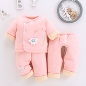 外套初生 纯棉外出棉袄宝宝棉服冬季 婴儿棉衣套装 冬加厚新生儿冬装