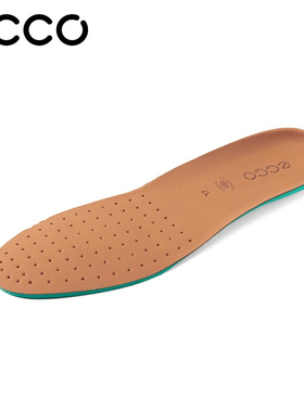 ECCO爱步纯色全掌皮质鞋垫舒适透气加强系列女士鞋垫 9059050现货
