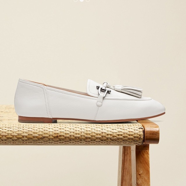 clarks其乐女鞋乐福流苏通勤单鞋平底休闲皮鞋 Pure2 Tassel现货,女鞋,浅口单鞋,淘宝优惠券,粉丝福利购,淘宝优惠卷