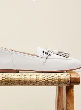 clarks其乐女鞋乐福流苏通勤单鞋平底休闲皮鞋 Pure2 Tassel现货