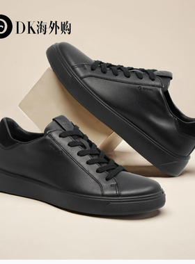 ecco爱步男鞋春夏系带防滑百搭板鞋休闲鞋街头趣闯504574国内现货