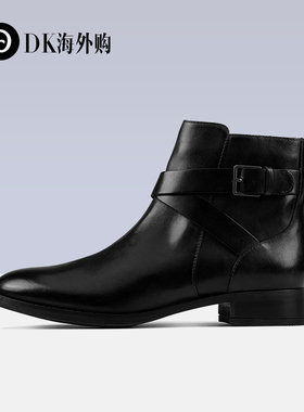 clarks其乐女靴秋冬皮带扣休闲短靴时装鞋 Hamble Buckle国内现货