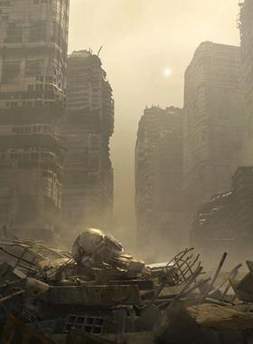 kitbash3d新版重置战后建筑废墟模型资产全格式blend max ue c4d