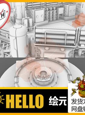 1 blender生化基地犀牛建模rhino/C4D/3Dmax/maya模型obj fbx 3dm