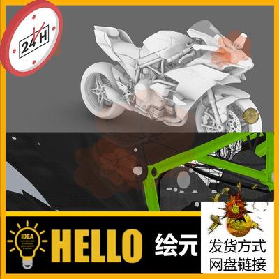 摩托车机动车摩的Blender犀牛建模rhino/C4D/3Dmax/maya模型obj