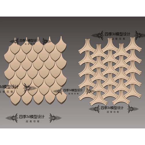 盔甲鳞片龙鳞元素花纹纹理浮雕精雕图jdp灰度bmp雕刻图3d模型stl