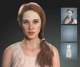 CC4.20逼真头发Hair Builder+Bledner Hair Tool iclone素材头发