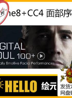 iclone8面部动作Digital Soul (CC4 & IC8)面部序列 数字灵魂