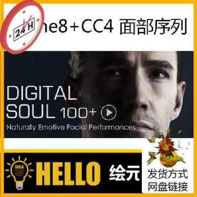 iclone8面部动作Digital Soul (CC4 & IC8)面部序列 数字灵魂