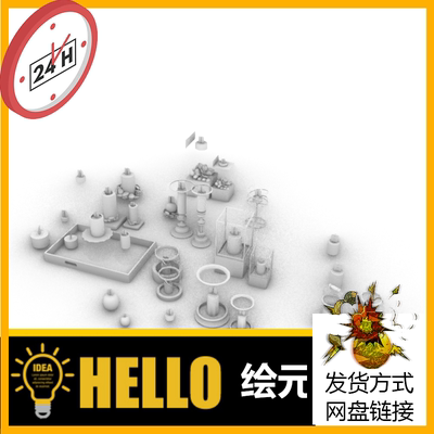 蜡烛 烛台 融化蜡烛 犀牛建模rhino/C4D/3Dmax/maya模型obj fbx