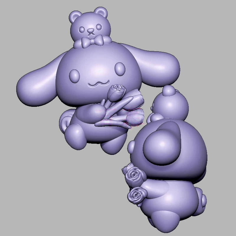 玉桂狗三维立体图电脑圆雕雕刻图纸stl文件3d打印模型1135