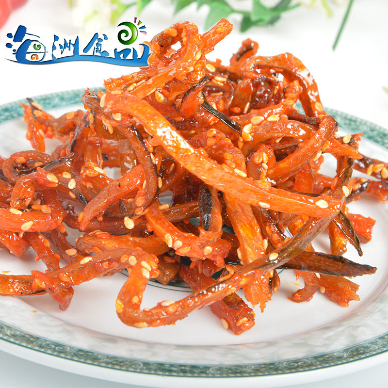 嘉洋山东威海特产海鲜海产零食香辣鳗鱼丝208克