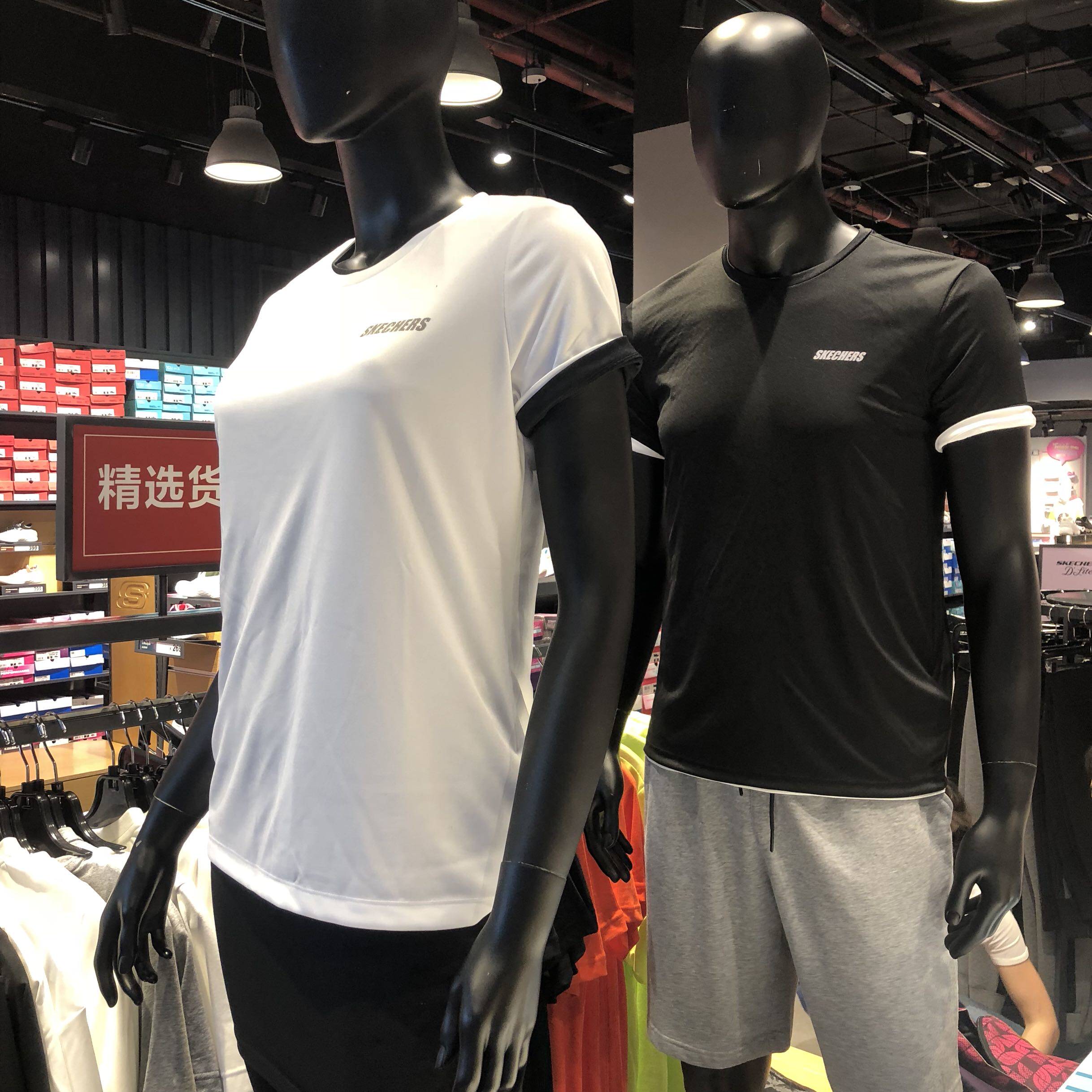 斯凱奇女士男士情侶裝短袖T恤在類目 男裝, T恤中 - 來自Buy2taobao.com提供專業的淘寶代購服務