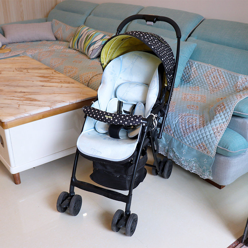 凉席适用Aprica阿普丽佳凯乐推车艾瑞婴儿童伞车冰丝坐垫通用夏