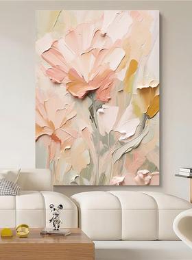 HESD.ART手绘油画《万千宠爱》奶油风厚肌理客厅装饰画玄关挂画