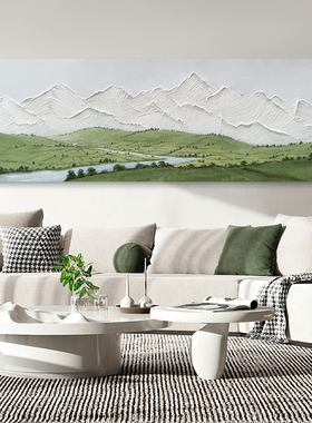 HESD.ART手绘油画《悠扬》客厅现代简约装饰画立体肌理画抽象挂画