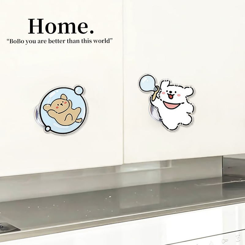 创意亚克力免打孔柜门拉手