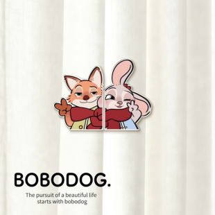 卡通窗帘防漏光神器强力磁吸扣飘窗门帘缝隙固定夹子磁铁闭合对扣