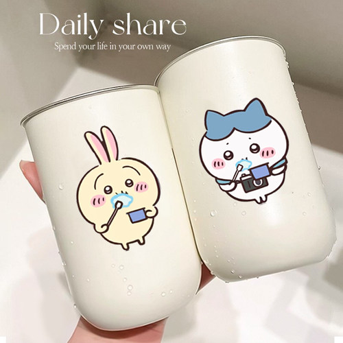 吉伊卡哇刷牙漱口杯情侣一对