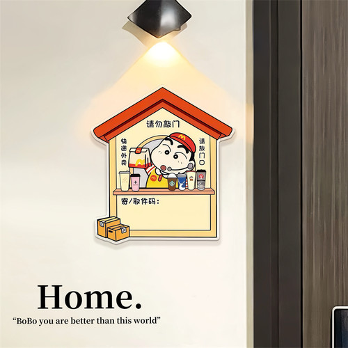 【蜡笔小新】取件码装饰门牌