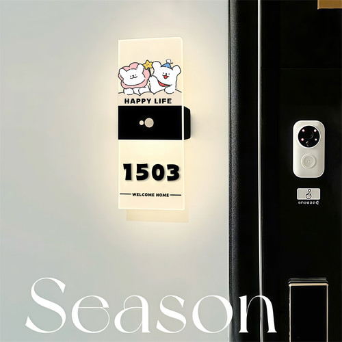 【西高地+小猫】发光门牌
