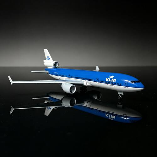 麦道MD11飞机模型美国航空荷兰泰国客机仿真合金航模带轮礼品摆件